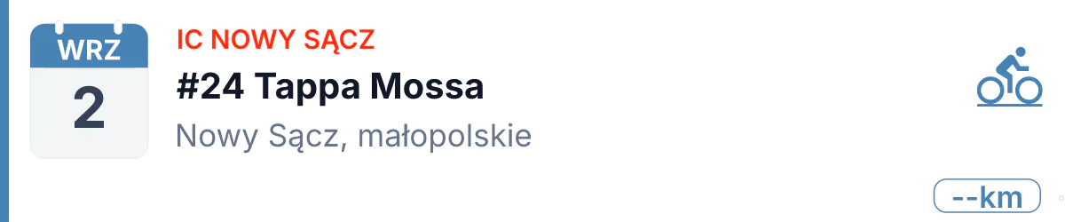 Rower · SZOSA · 2 września 2026 · Małopolskie
