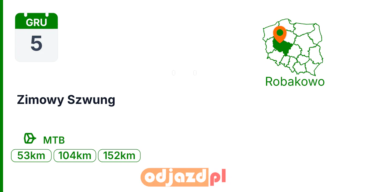 Zimowy Szwung — Rower · MTB, 5 grudnia 2026, Robakowo