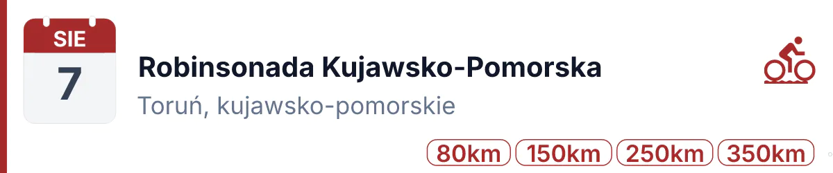Rower · GRAVEL · 7 sierpnia 2027 · Kujawsko-pomorskie