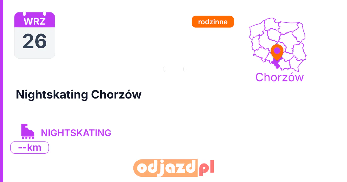 Nightskating Chorzów — Rolki · NIGHTSKATING, 26 września 2026, Chorzów