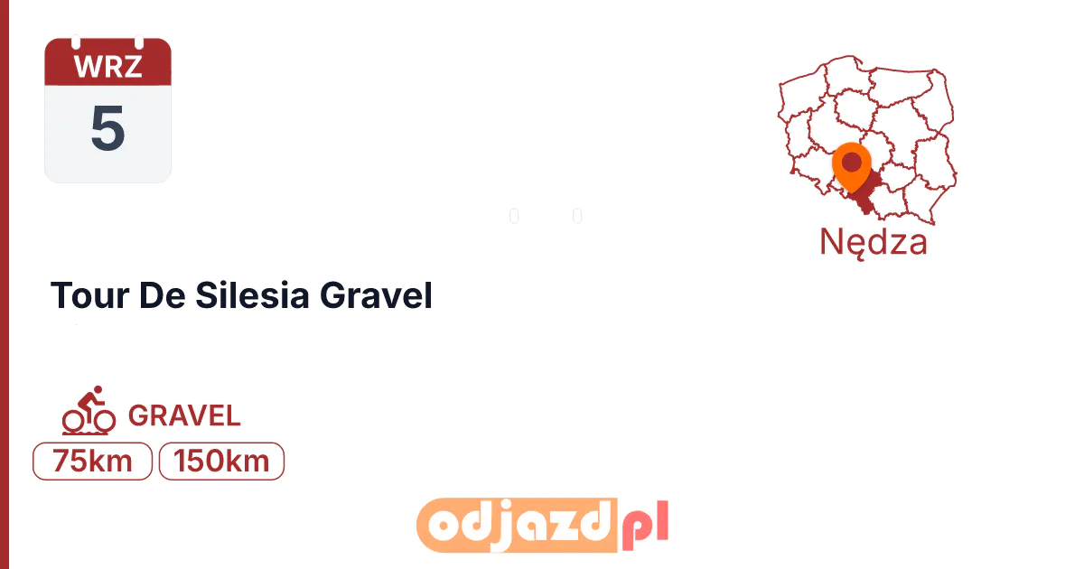 Tour De Silesia Gravel — Rower · GRAVEL, 5 września 2026, Nędza