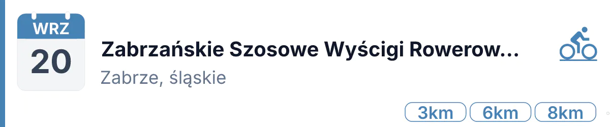Rower · SZOSA · 20 września 2026 · Śląskie