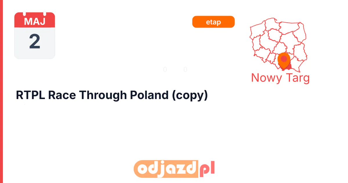 RTPL Race Through Poland (copy) — Rower, 2 maja 2027, Nowy Targ