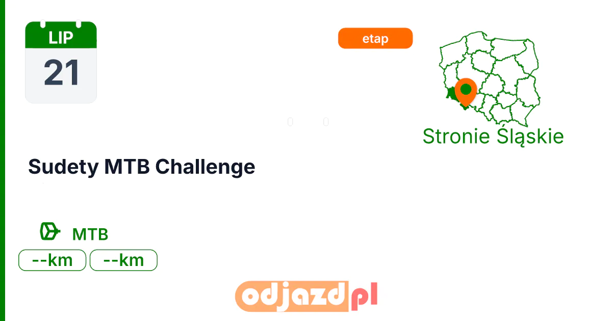 Sudety MTB Challenge — Rower · MTB, 21 lipca 2027, Stronie Śląskie