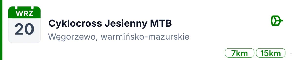 Rower · MTB · 20 września 2026 · Warmińsko-mazurskie