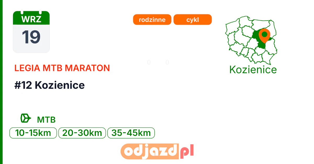 #12 Kozienice — Rower · MTB, 19 września 2026, Kozienice