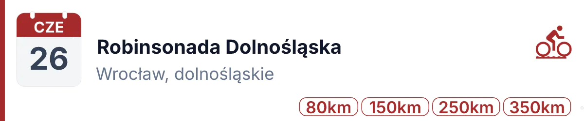 Rower · GRAVEL · 26 czerwca 2027 · Dolnośląskie