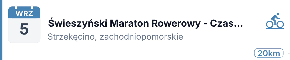 Rower · SZOSA · 5 września 2026 · Zachodniopomorskie