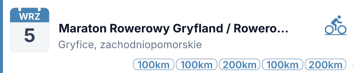 Rower · SZOSA · 5 września 2026 · Zachodniopomorskie