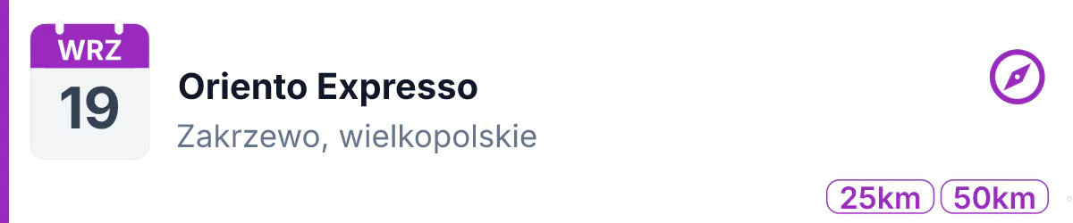 Na orientację · TR · 19 września 2026 · Wielkopolskie