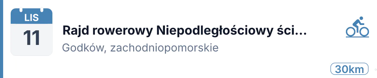 Rower · SZOSA · 11 listopada 2026 · Zachodniopomorskie
