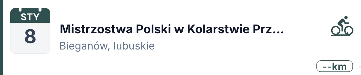 Rower · CX · 8 stycznia 2027 · Lubuskie