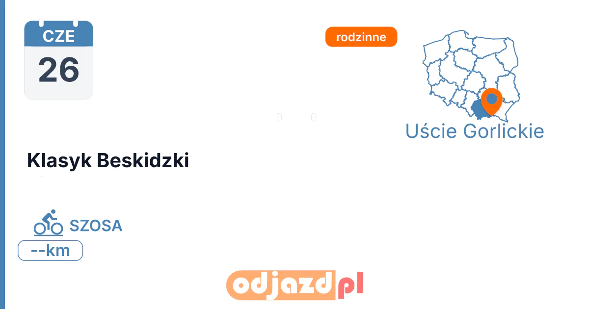 Klasyk Beskidzki — Rower · SZOSA, 26 czerwca 2027, Uście Gorlickie