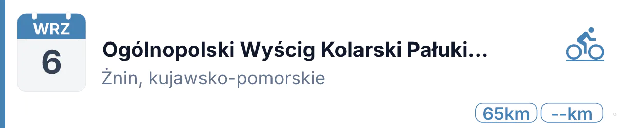 Rower · SZOSA · 6 września 2026 · Kujawsko-pomorskie