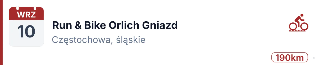 Rower · GRAVEL · 10 września 2027 · Śląskie