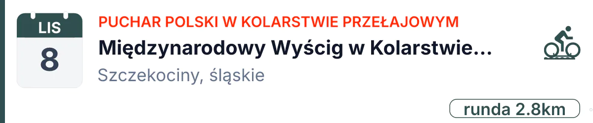 Rower · CX · 8 listopada 2026 · Śląskie