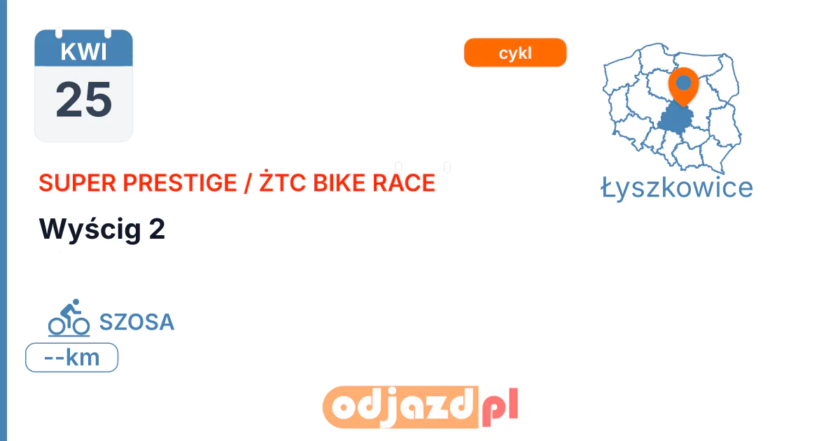 Fit Race / ŻTC Bike Race — Wyścig 2 — Rower · SZOSA, 25 kwietnia 2027, Łyszkowice