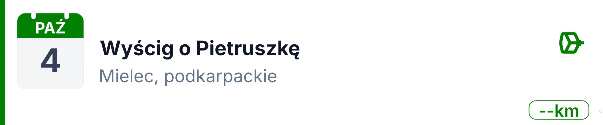 Rower · MTB · 4 października 2026 · Podkarpackie