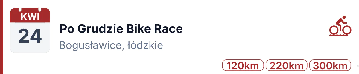 Rower · GRAVEL · 24 kwietnia 2027 · Łódzkie
