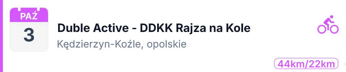 Duathlon · DUATHLON · 3 października 2026 · Opolskie