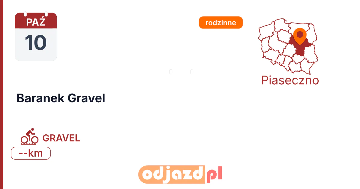 Baranek Gravel — Rower · GRAVEL, 10 października 2026, Piaseczno