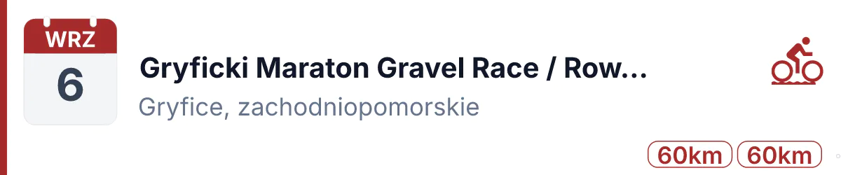 Rower · GRAVEL · 6 września 2026 · Zachodniopomorskie