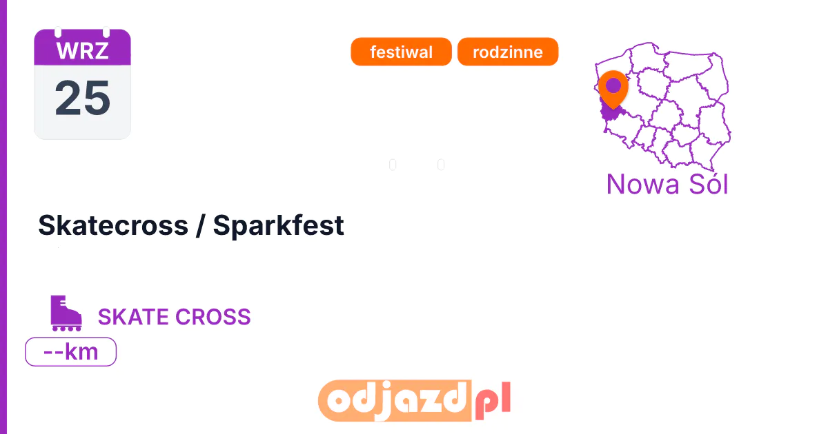 Skatecross / Sparkfest — Rolki · SKATE CROSS, 25 września 2027, Nowa Sól