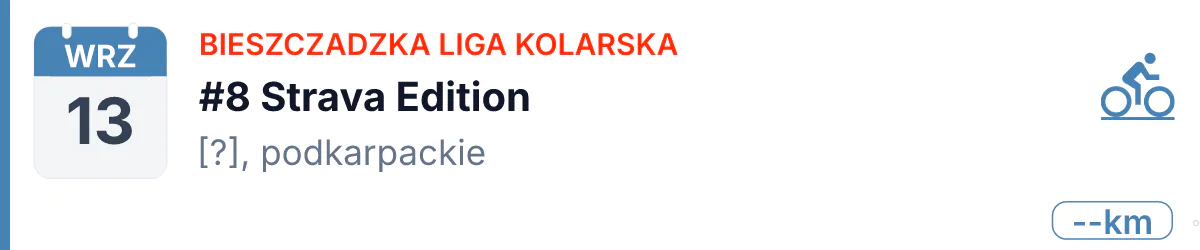 Rower · SZOSA · 13 września 2026 · Podkarpackie
