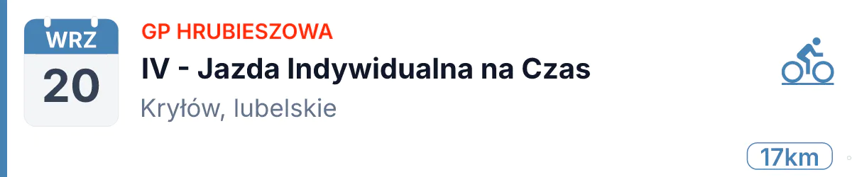 Rower · SZOSA · 20 września 2026 · Lubelskie