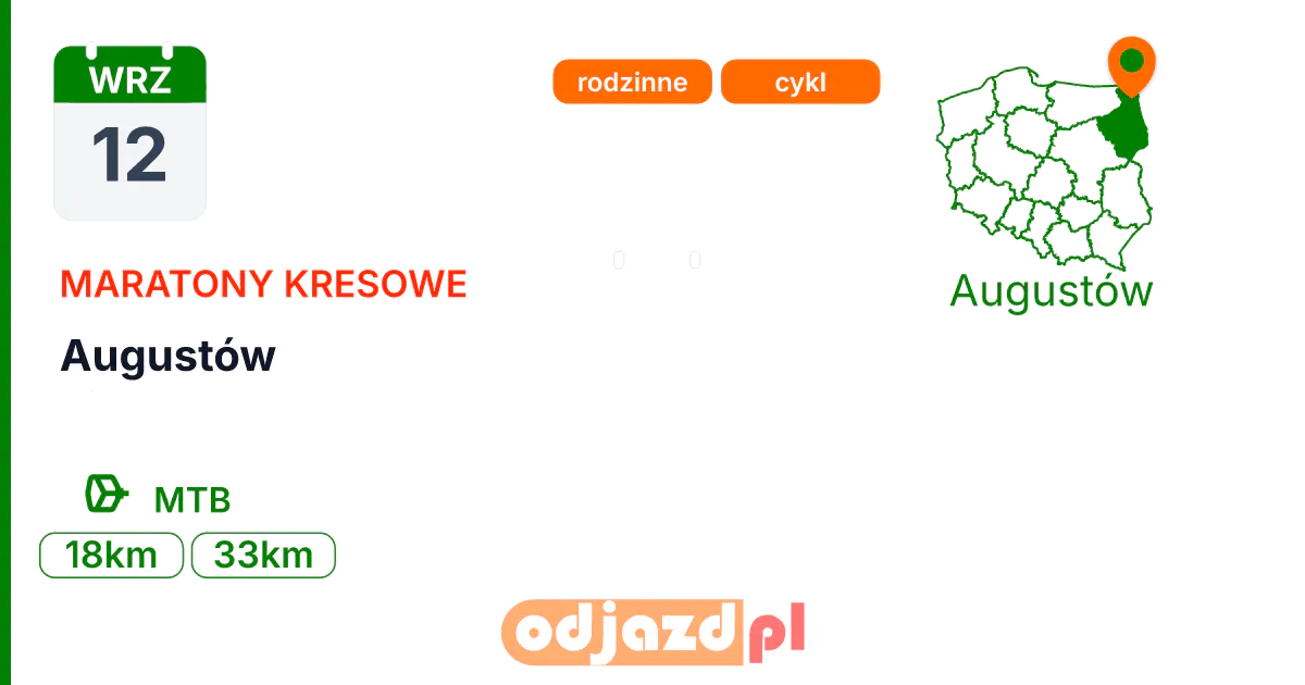 Augustów — Rower · MTB, 12 września 2026, Augustów