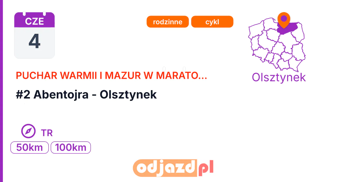 #2 Abentojra - Olsztynek — Na orientację · TR, 4 czerwca 2027, Olsztynek