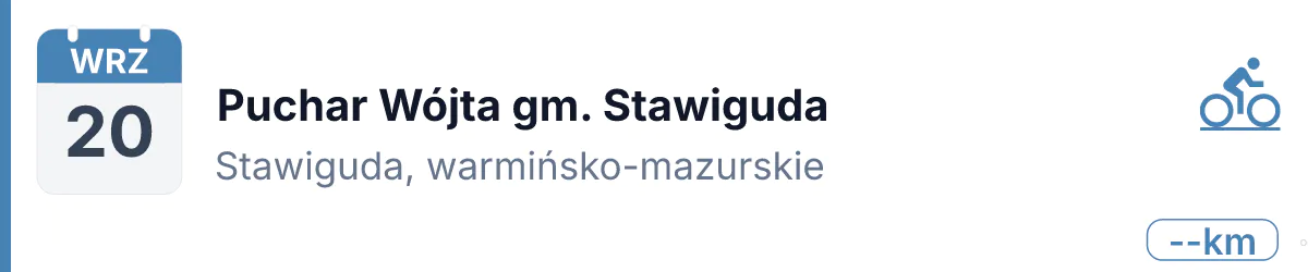 Rower · SZOSA · 20 września 2026 · Warmińsko-mazurskie