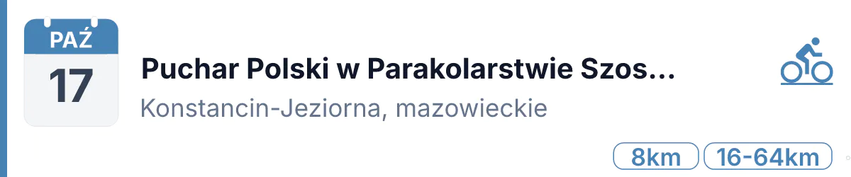 Rower · SZOSA · 17 października 2026 · Mazowieckie