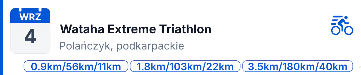Triathlon · TRIATHLON · 4 września 2026 · Podkarpackie