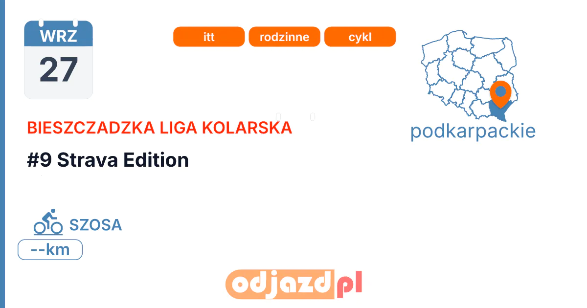 #9 Strava Edition — Rower · SZOSA, 27 września 2026, [?]