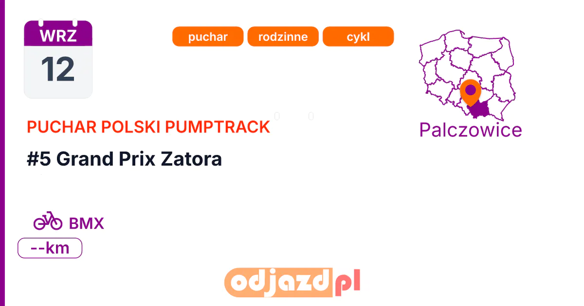 #5 Grand Prix Zatora — Rower · BMX, 12 września 2026, Palczowice