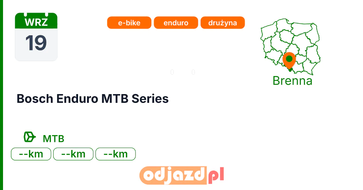 Bosch Enduro MTB Series — Rower · MTB, 19 września 2026, Brenna
