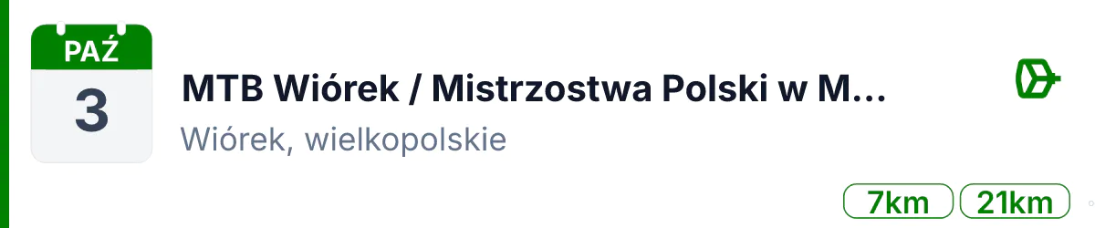 Rower · MTB · 3 października 2026 · Wielkopolskie