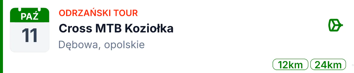 Rower · MTB · 11 października 2026 · Opolskie