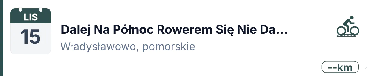 Rower · CX · 15 listopada 2026 · Pomorskie