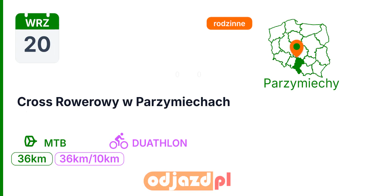 Cross Rowerowy w Parzymiechach — Rower · MTB, 20 września 2026, Parzymiechy