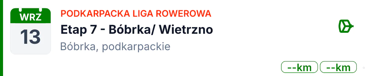 Rower · MTB · 13 września 2026 · Podkarpackie