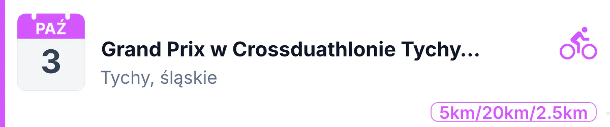 Duathlon · DUATHLON · 3 października 2026 · Śląskie