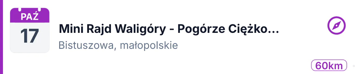 Na orientację · TR · 17 października 2026 · Małopolskie
