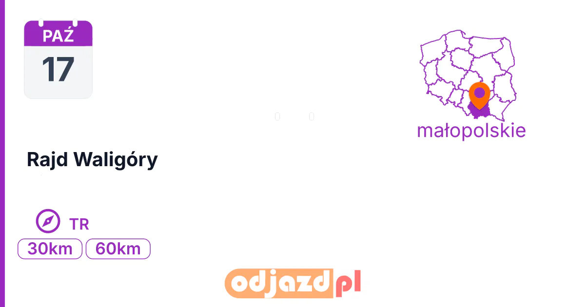 Rajd Waligóry — Na orientację · TR, 17 października 2026, [?]