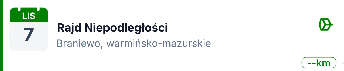Rower · MTB · 7 listopada 2026 · Warmińsko-mazurskie