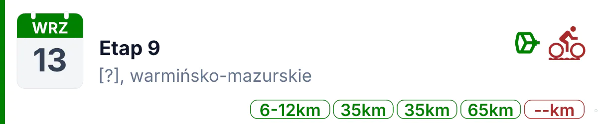 Rower · MTB · 13 września 2026 · Warmińsko-mazurskie