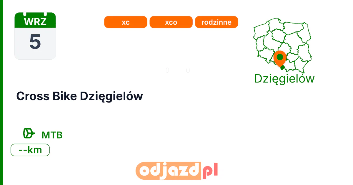 Cross Bike Dzięgielów — Rower · MTB, 5 września 2026, Dzięgielów
