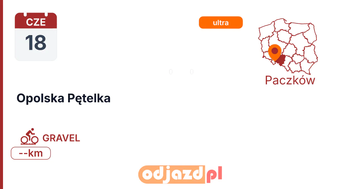 Opolska Pętelka — Rower · GRAVEL, 18 czerwca 2027, Paczków