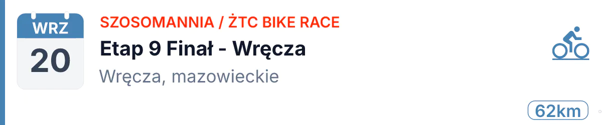 Rower · SZOSA · 20 września 2026 · Mazowieckie